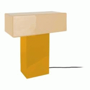 Lampe de table Grato Recto ocre et jaune pâle Leitmotiv - 8714302776236 Lampe de table Grato Recto ocre et jaune pâle Leitmotiv - 8714302776236