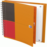Oxford Cahier Meetingbook rel. Intégrale B5 160p./80 feuilles 80g/m², ligné 6mm, avec chem. Intégrée - 400080789