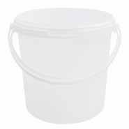 Schneider - Seau, PP, Ø 220 mm x 195 mm - 5,0 L - blanc plastique polypropylène 152497