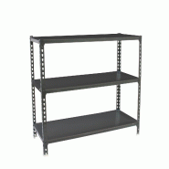 SimonRack Rayonnage métallique, 1000x1000x300 mm, 3 niveaux, tablette métallique, 180 kg au point de flexion, Antracite - Simonclick - métal 842543