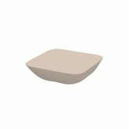Table basse design PILLOW - granit crème