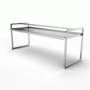 Table d'entrée/sortie EMD-1600 pour lave-vaisselle à capot et à avancement automatique, dimensions 1600x650x600 mm, accessoire de lavage | Sammic -