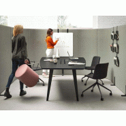Table de réunion trapèze Elvira plateau Fénix® haute qualité Table de réunion trapèze Elvira plateau Fénix® haute qualité