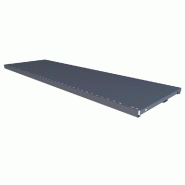 Tablette monobloc pour gondole GP25 anthracite L100xP30cm