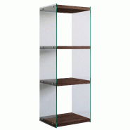 WellHome Rhin - Bibliothèque 100 % en pin massif - marron WH1503