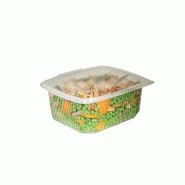 Bacs micro-ondable barquette plastique transparente ondipack 800 gr avec couvercle Bacs micro-ondable barquette plastique transparente ondipack 800 gr avec couvercle