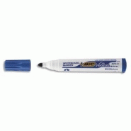 Bic velleda 1701 ecolutions feutres pour tableau blanc effaçables à sec à pointe conique moyenne - bleu