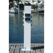 Borne marina - socabel - dimension de la borne :  h1200mm x l200mm x p200mm