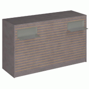 Comptoir Vertigo H T03 dble nat. L170cm - 3 tab.Coulis. 6tab.Amovib - béton
