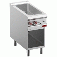 Diamond - Bain-marie électrique 4x GN 1/3-150 mm, armoire ouverte - réf. E9/BMA4-N - AKS-E9/BMA4-N