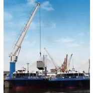 Fcc 230 grue portuaire fixe - liebherr - force de levage max 45t