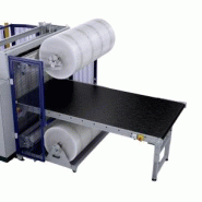Filmeuse horizontale Pluripac - Emballage à froid - Rouleaux de film à bulles - Soudure automatique - Changement de bobine facile Filmeuse horizontale Pluripac - Emballage à froid - Rouleaux de film à bulles - Soudure automatique - Changement de bobine facile