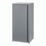 Helloshop26 - Armoire étagère meuble de rangement 88 x 40 x 35 cm métallique acier gris 03_0008904 - gris métal 3000224406876