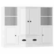 Helloshop26 - Buffet bahut commode armoire meuble de rangement organisateur cuisine salle de séjour salons 3 pcs brillant bois 02_0037028 - 300021317 Helloshop26 - Buffet bahut commode armoire meuble de rangement organisateur cuisine salle de séjour salons 3 pcs brillant bois 02_0037028 - 300021317