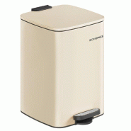 Helloshop26 - Poubelle de cuisine poubelle 30 litres poubelle à pédale en acier avec seau intérieur fermeture douce et maintien en 12_0007219 - mé