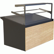 KBS Gastrotechnik KBS Comptoir de boulangerie 930x985x1200 mm Construction droite en verre Réfrigération par air pulsé 230 V - 4059395029048