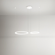 Lustre suspendu double LED EDGE 99W Blanc mat Perenz - blanc 8023559541048