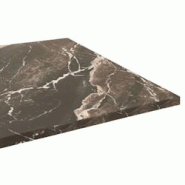 Restootab Plateau 120x70 decor marbre royal - noir Bois manufacturé PL-12070M-MB.ROY Restootab Plateau 120x70 decor marbre royal - noir Bois manufacturé PL-12070M-MB.ROY