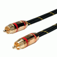 ROLINE GOLD Câble de raccordement RCA simplex M / M, rouge, 5 m_0