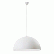 ROSSINI ILLUMINAZIONE Suspension Ofu Semisphere En Métal Blanc E27 Ip20 - Lampe À Suspension Moderne Pour Intérieur Au Design Minimaliste Groupe Ro