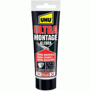 UHU Colle de montage Ultra, sans solvants, tube de 75 g - 44310 UHU Colle de montage Ultra, sans solvants, tube de 75 g - 44310