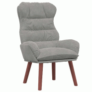VidaXL fauteuil Gris clair 69 x 74 x 93 cm Velours Modèle Orion Master Modern - 8721158871794