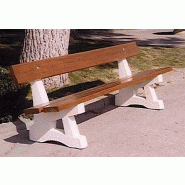 Banc urbain en béton et lames de bois Promenade - 1600 mm ou 2000 mm - Montage et installation disponibles Banc urbain en béton et lames de bois Promenade - 1600 mm ou 2000 mm - Montage et installation disponibles