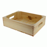 Caisse bois naturel L36xP27xH10cm