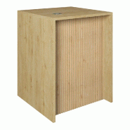 Comptoir chene et Vertigo T01MDF naturel et chêne clair avec tiroir 60x70x90cm