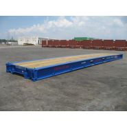 Conteneur flat rack avec capacité statique de 50 tonnes