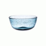 Coupelle Bullée bleu 12 cm x6 -  Rond Verre Table Passion 12x12 cm - bleu verre 3106233020994