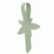 Décorations Spring en feutrine vert pour emballage cadeau 6.5x24.7cm - par 6
