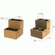 Bacs à fleurs et jardinières