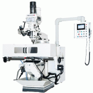 Fraiseuse à tourelle Teach-in - X 670 mm Y 310 mm Z 315 mm - avec servomoteurs PLC et HMI - 2,2 kW 400 V MW-Tech FTT100