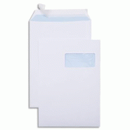 GPV Boîte de 250 pochettes Everyday blanches 229x324/C4, 90 g/m², avec fenêtre 110x50 à 20/52, adhésives avec bande - 3250650008339