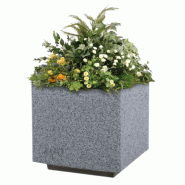 Jardinière BASIC - Finition béton rugueux - 3 formats disponibles (carré, rectangle, ovale)_0
