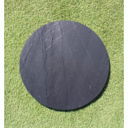 Pas Japonais rond en ardoise - Diamètre 50cm - Gris anthracite