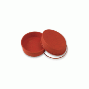 Schneider - moules à gâteaux individuels, lisses, Ø 260 mm, hauteur : 45 mm - rouge silicone 115043