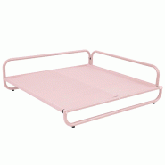 Structure pour fauteuil d'angle de salon de jardin modulable rose - rose acier 114947