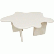 Table basse en MDF Flower 115 x 76 x 40 cm Venture Home - beige 7340220849434