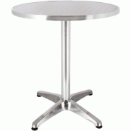 Table ronde de restaurant Bruxelles en aluminium anodisé Valero