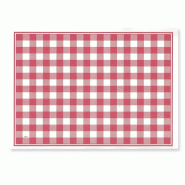 Thouy Sets de table en papier gaufré vichy rouge et blanc 30 x 40 cm x250 - 8000664675110