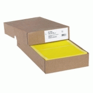 Étiquette adhésive informatique en continu - 147,32 x 99,2 mm - Référence 8073 - jaune - 1000 étiquettes Étiquette adhésive informatique en continu - 147,32 x 99,2 mm - Référence 8073 - jaune - 1000 étiquettes
