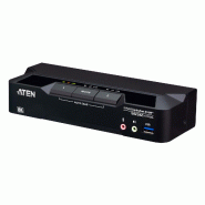 ATEN CS1922A Commutateur KVMP™ DisplayPort 8K USB 3.0 à 2 ports (câbles inclus)