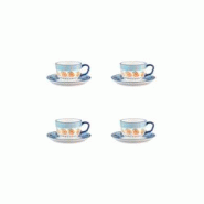 Bjorn Tasse NAPOLI 20cl et soucoupe Ø15cm - 8 pièces - Agrume - blanc 3701488309018 Bjorn Tasse NAPOLI 20cl et soucoupe Ø15cm - 8 pièces - Agrume - blanc 3701488309018