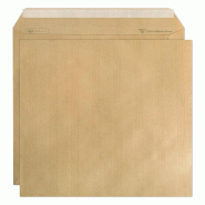 Clairefontaine Boîte de 250 pochettes kraft Adour 229x324/C4, 90 g/m², adhésive avec bande - marron 7750C