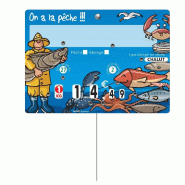 Etiquette pique Pêcheur Heula 14x10 cm - par 10