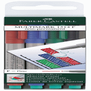 Faber-Castell 151404 Feutre multiusage MULTIMARK non-permanent F étui de 4 - 151404_1