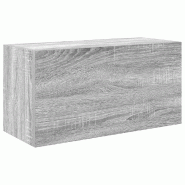 Helloshop26 - Armoire murale de salle de bain pratique moderne 60 x 25 x 30 cm en bois d'ingénierie gris 02_0051256 - gris Bois massif 3000236820578