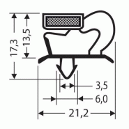 Joint pvc magnetique pour meubles frigos jpc-108_0